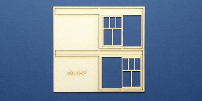 LCC 73-57 O gauge set of windows for LCC 73-14